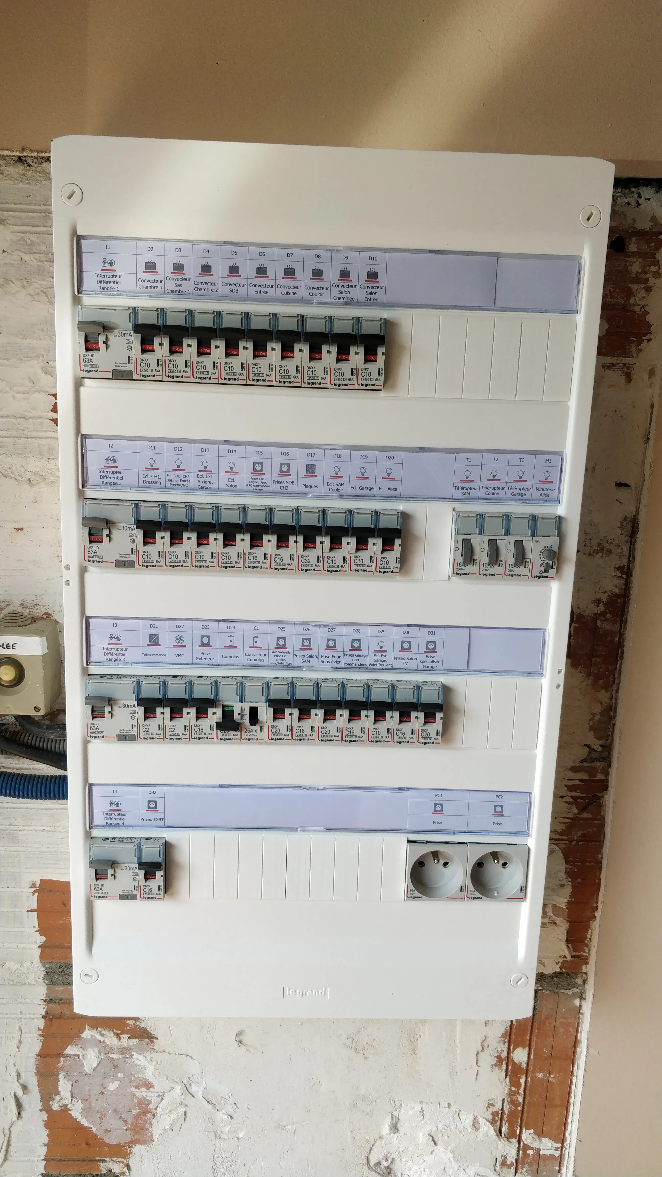 Tableau électrique d'un particulier